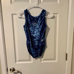 GK Elite - Girls Navy Blue Gymnastics Leotard